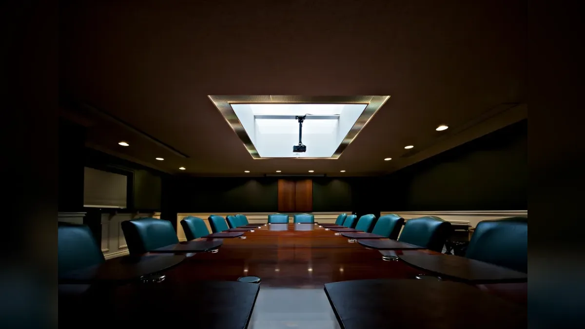 Interior of a conference room